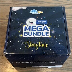 Moonlite Storytime Kids Nighttime Book & Projector Set 12 Stories